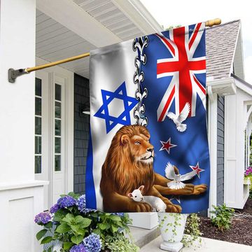 Discover Jewish Israel, Lion Of Judah Israel New Zealand Flag  MLN1984Fv1