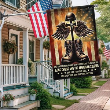 Discover Veterans Day Flag Honor Jesus Christ and Our Fallen American Soldier Flag