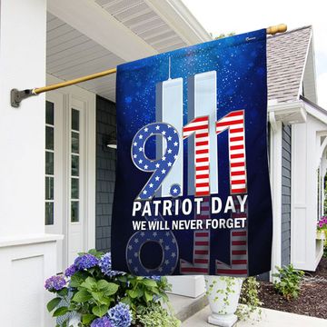Discover 911 Patriot Day Flag 9/11 September 11 We Will Never Forget Flag