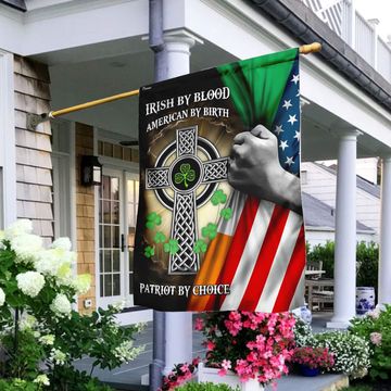 Discover Irish By Blood American By Birth Patriot By Choice Flag