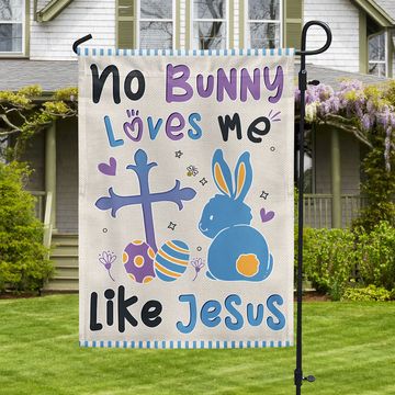 Discover Easter Flag No Bunny Loves Me Like Jesus