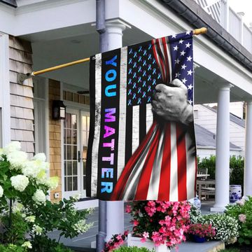 Discover Suicide Prevention Awareness American US Flag