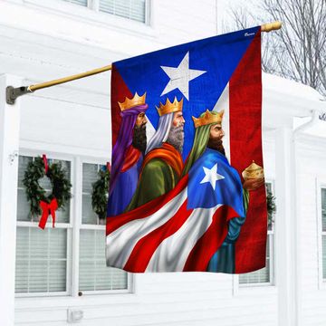 Discover Three Kings Puerto Rico Epiphany Feliz dia de Reyes Flag