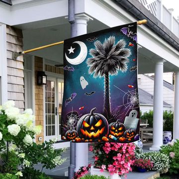 Discover Happy Halloween South Carolina Flag