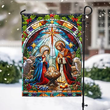 Discover Nativity of Jesus Christmas Oh Holy Night Flag