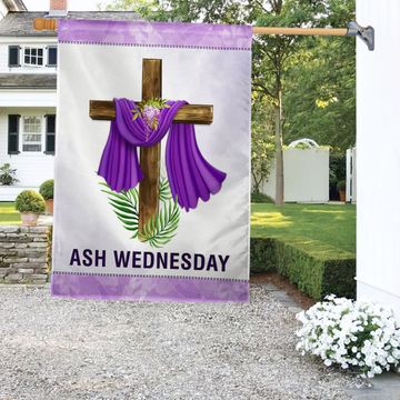 Discover Ash Wednesday Cross Flag