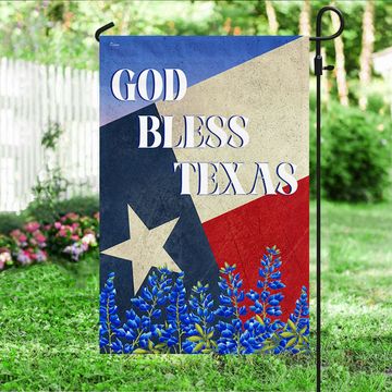 Discover Texas Bluebonnet Flower God Bless Texas Flag