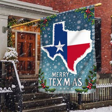 Discover Texas Christmas Merry Texmas Flag