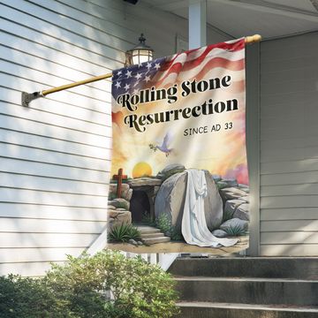 Discover Rolling Stone Resurrection Easter Flag