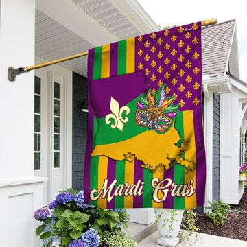 Discover FLAGWIX  Louisiana Mardi Gras Masquerade Beads Mask Flag