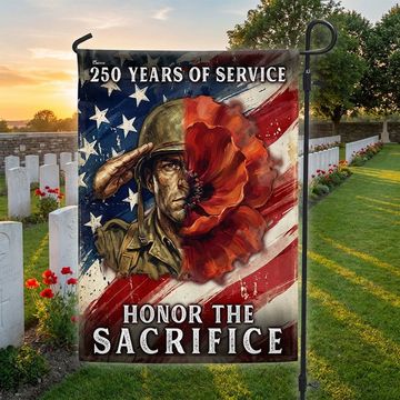 Discover Memorial Day Flag,  250 Years of Service Honor The Sacrifice Poppy US Flag