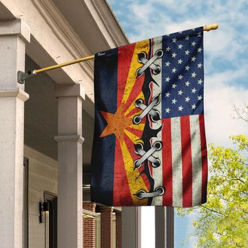Discover Arizona and American Flag