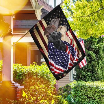 Discover Labrador Retrievers American Patriot Flag 3-Day Shipping