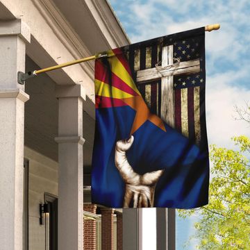 Discover Christian Cross - Arizona Flag