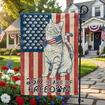 Discover Flagwix Patriotic Cat Garden Flag - 250th Anniversary Paw Prints US  Flag Decor