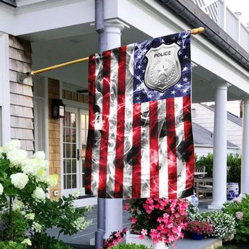 Discover Police American U.S. Flag