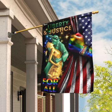 Discover Liberty & Justice For All LGBT Flag