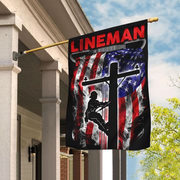Discover Proud Lineman Flag