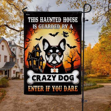 Discover French Bulldog Halloween This Haunted House Is Guarded By A Crazy Dog Enter Flag