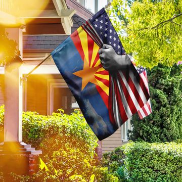 Discover Arizona In America Flag