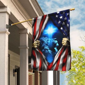 Discover Jesus Christ American Flag
