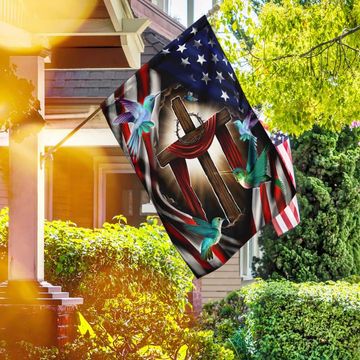 Discover Magical Hummingbirds Flag
