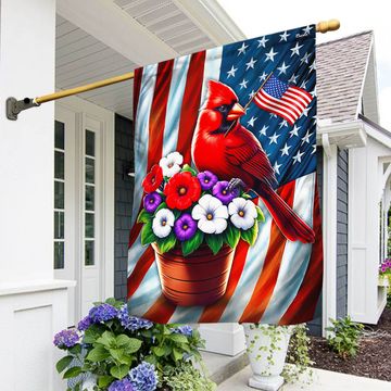 Discover Flagwix American Flag - Patriotic Cardinal 4th Of july  Flag