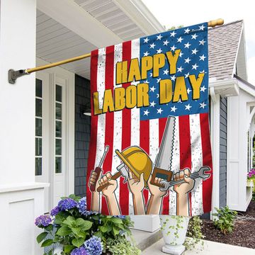Discover Happy Labor Day American Flag