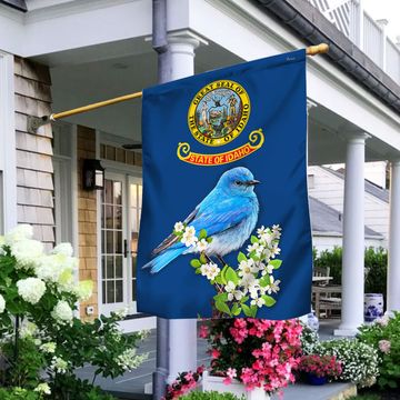 Discover Idaho Flag The State Bird Mountain Bluebird