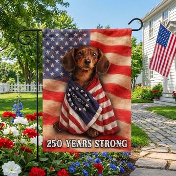 Discover Dachshund American Patriot Flag, 250 Years Strong Dog US Flag