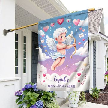 Discover FLAGWIX  Valentine's Day Cupid's Arrow Strikes Again Flag
