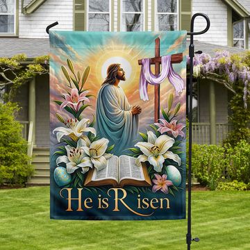 Discover FLAGWIX  Christian Cross Jesus Easter Day He Is Risen Flag