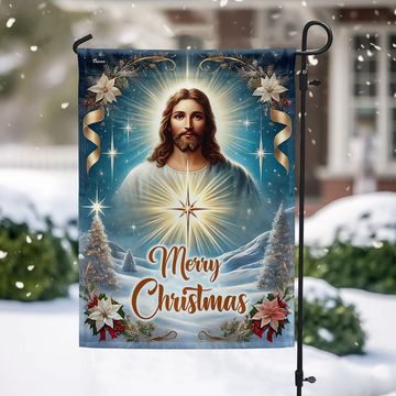 Discover Jesus Christ Christmas Flag