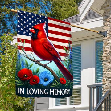 Discover FLAGWIX  Memorial Day Cardinal In Loving Memory Flag