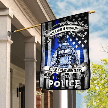 Discover Police. The Thin Blue Line Flag