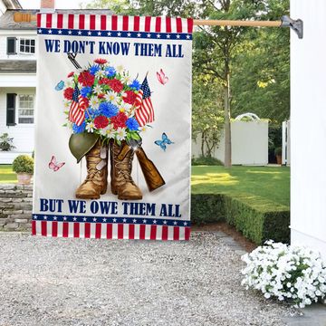Discover Memorial Day Veteran Flag We Don't Know Them All But We Owe Them All