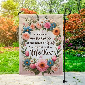 Discover Mother's Day Flag The Loveliest Masterpiece Of The Heart Of God Is The Heart Of A Mother