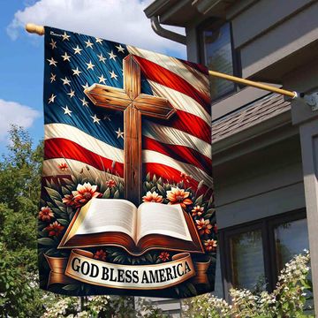 Discover FLAGWIX God Bless America Christian Cross American Flag