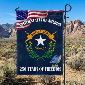 Discover Nevada State Flag, 250 Years of Freedom Nevada State Decoration