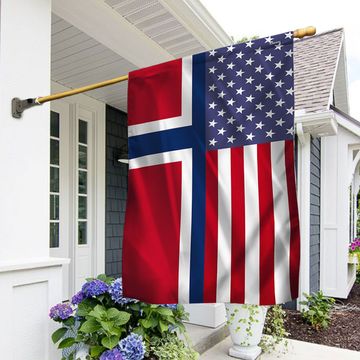 Discover FLAGWIX  Norwegian American Flag