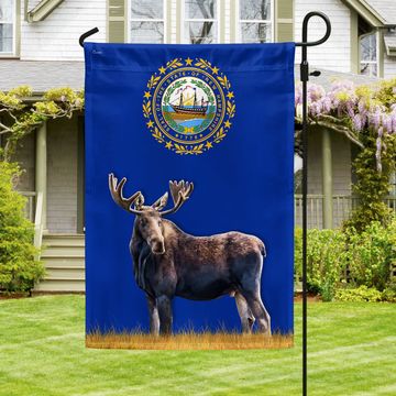 Discover New Hampshire Moose Flag