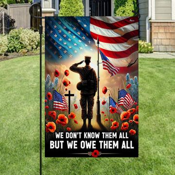 Discover FLAGWIX Veteran Memorial Day Flag We Don't Know Them All But We Owe Them All