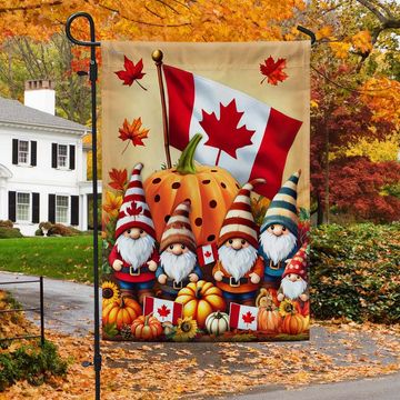 Discover Canadian Fall Autumn Gnomes Canada Flag