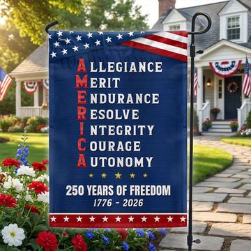 Discover 250 Years of Freedom American Allegiance Merit Endurance US Flag