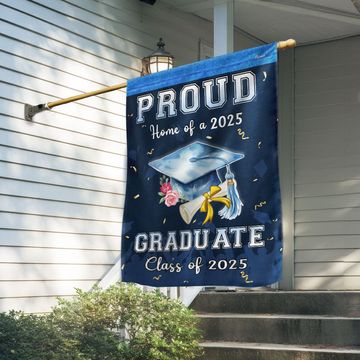 Discover Proud Home Of A 2025 Graduate Graduation Flag