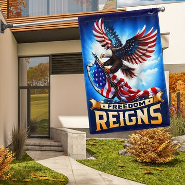 Discover Flagwix American Flag - Patriotic  Eagle Freedom Reigns Flag