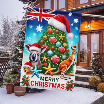 Discover Australian Christmas Kangaroo Christmas Tree Australia Flag