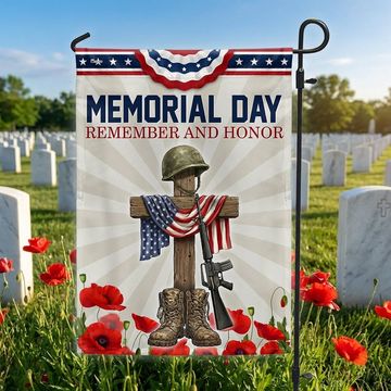 Discover Memorial Day Flag, Remember and Honor US Veterans Flag Decor