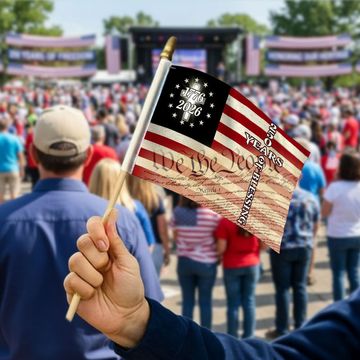 Discover 250 Years of Blessing We The People Christian Cross Handheld Flag