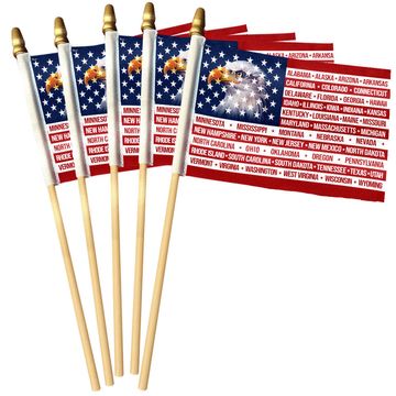Discover United States of America Handheld Flag, Patriotic Flag for 250th Anniversary
